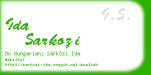 ida sarkozi business card