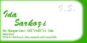 ida sarkozi business card